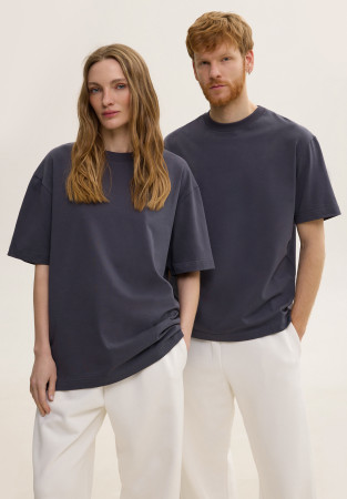 Футболка oversize unisex антрацитово-серая Футболка oversize unisex антрацитово-серая